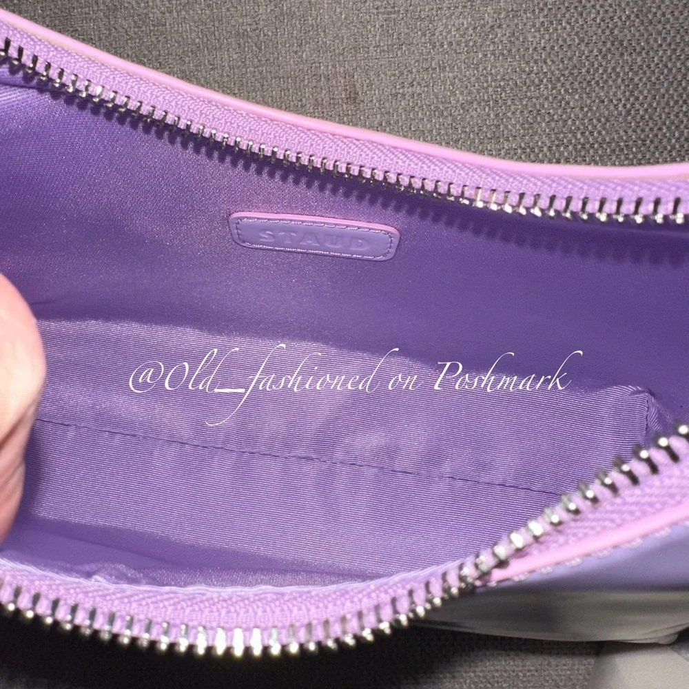 STAUD Scotty Leather Bag - Lavender